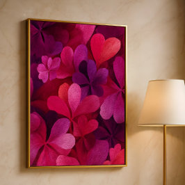 Pétalo de Corazón Abstracto. Arte floral romántico