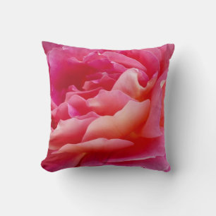 Pétalos color de rosa rosados 16" almohada