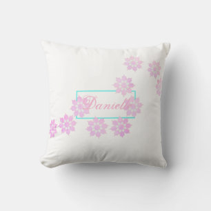 Pétalos de flor Pastel Cojín decorativo Danielle C