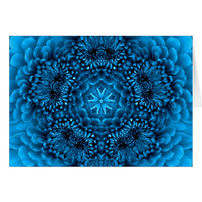 PÉTALOS DE FLORES DE DALIA AZUL (Anverso (Horizontal))