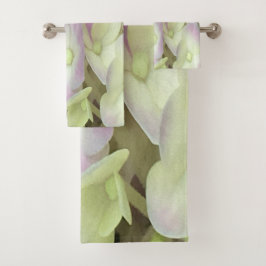 Pétalos de hidrangea rosados y blancos antiguos y 