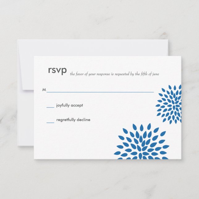 Pétalos finos | Cerulean | RSVP (Anverso)