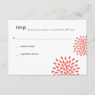 Pétalos finos | Coral | RSVP