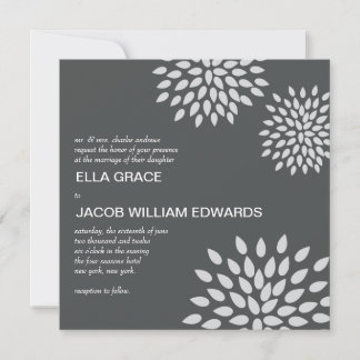 Pétalos finos | Plata | Invitación a la boda
