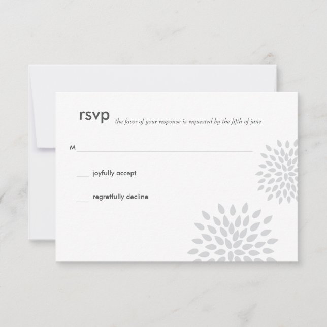 Pétalos finos | Plata | RSVP (Anverso)
