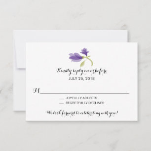 Pétalos Fragantes de Freesia RSVP de Boda