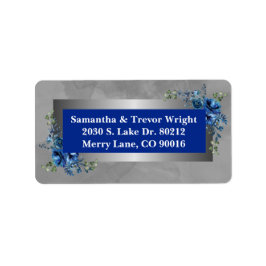 Pétalos plateados: Etiquetas de dirección de retor