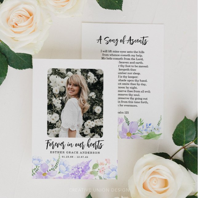 Pétalos Púrpura Para Siempre En Nuestra Tarjeta De (Subido por el creador)