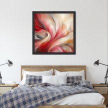 Pétalos radiantes: Resumen de arte de Swirl Floral