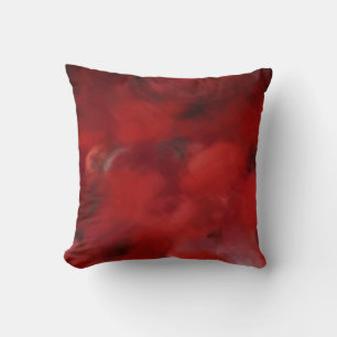 Pétalos rojos pintando el arte 4 - almohada