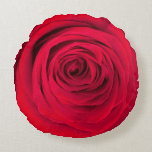 Pétalos Rosas elegantes Moda Almohada redonda (Anverso)