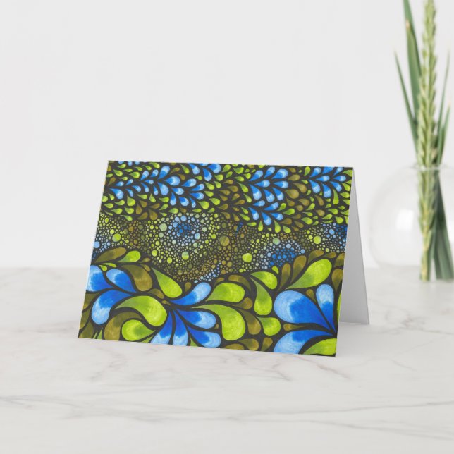 Pétalos - tarjeta de felicitación (Anverso)