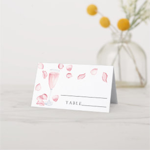Pétalos y prosecco - tarjetas de plaza boda