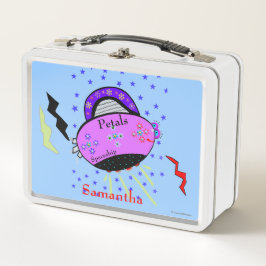 Petals Spaceship Flores púrpura rosadas