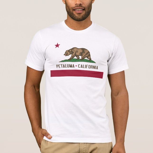 Petaluma: Bandera de la camiseta de California (Anverso)