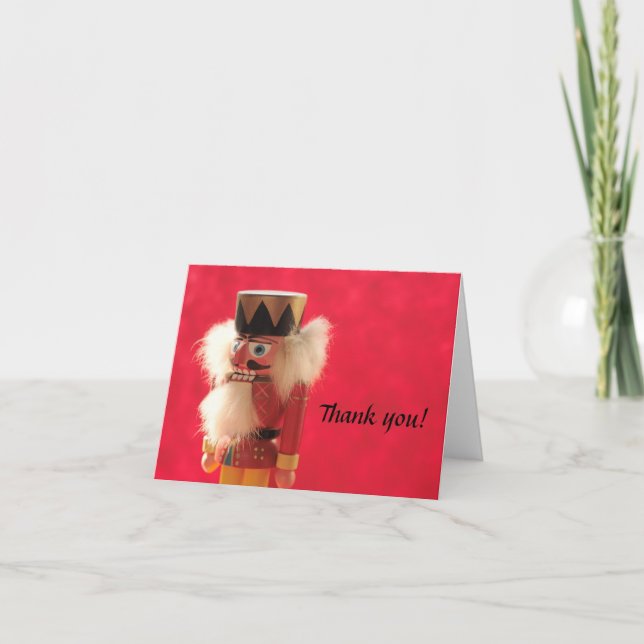 petardo en rojo tarjeta de agradecimiento (Anverso)