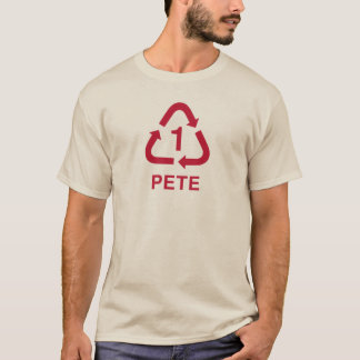 PETE que recicla la frambuesa de la camiseta