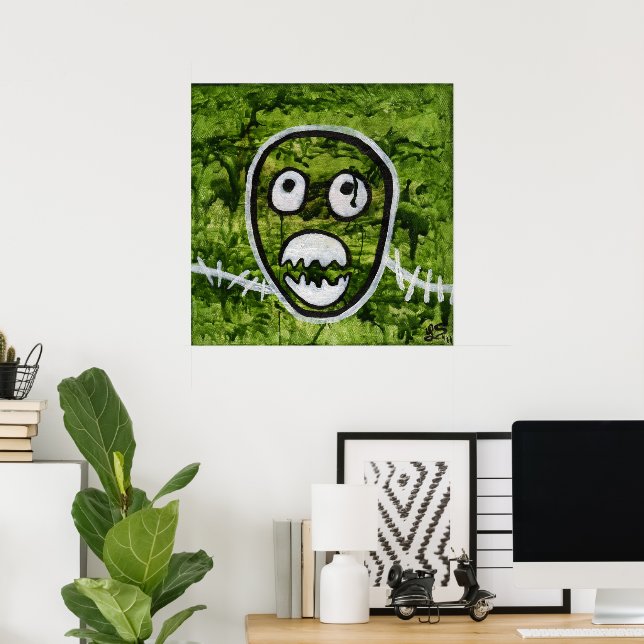 Pete Semilla Cráneo Arte de Monstruo Caprichoso y  (Oficina en casa)