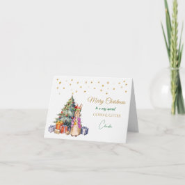 Peter, el árbol de Navidad de conejo Feliz Navidad