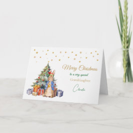 Peter, el árbol de Navidad de conejo Feliz Navidad