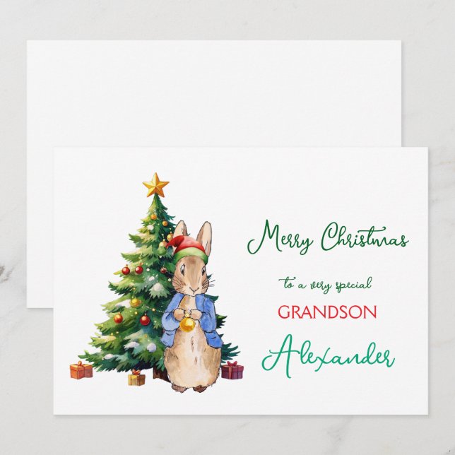 Peter, el árbol de Navidad de los conejos (Anverso / Reverso)