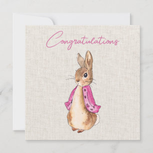 Peter el conejo Flopsy color beige linen fondo