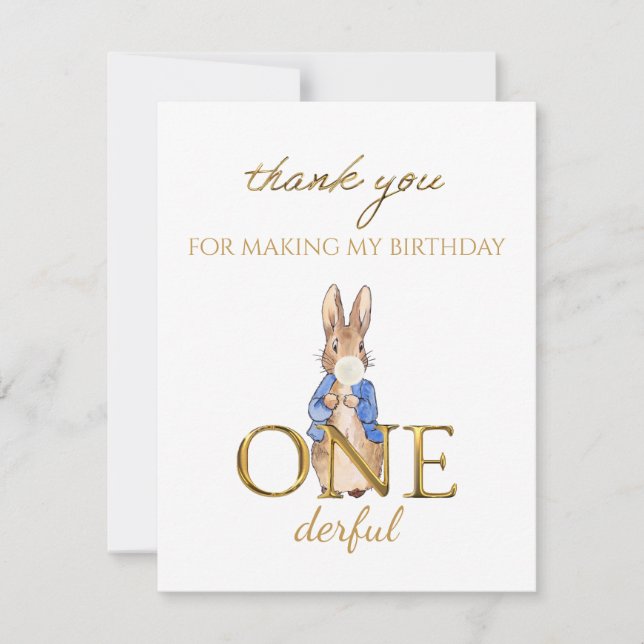 Peter el primer cumpleaños del Conejo (Anverso)