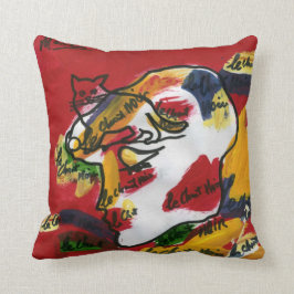 "peter max art style" almohada abstracta