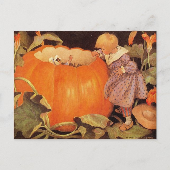 Peter, Peter, Postal de rima de uva de calabaza (Anverso)
