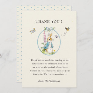 Peter rabbit Baby baby ducha Gracias tarjeta