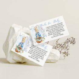 Peter Rabbit Baby Boy - Tarjeta de inserción para 