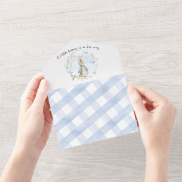 Peter Rabbit Baby Boy todo en una invitación