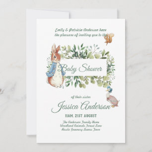 Peter Rabbit BABY SHOWER Invitaciones niño o Chica