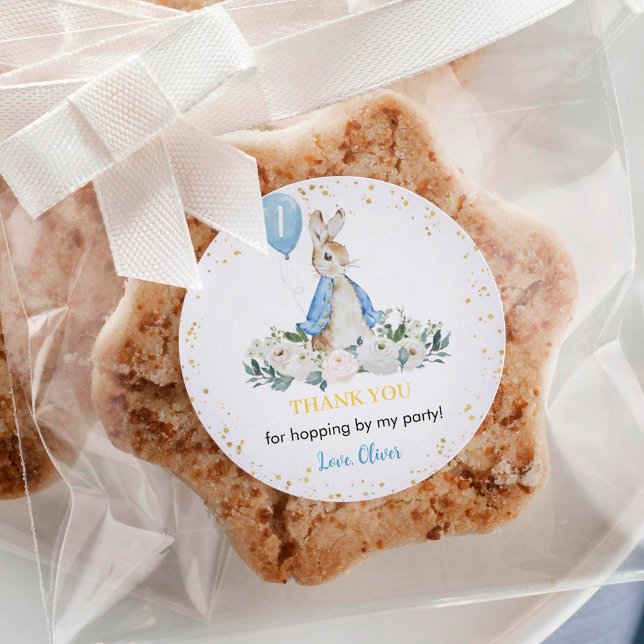 Peter Rabbit Birthday Pegatina Labels (Subido por el creador)