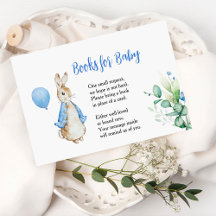 Peter Rabbit Books para la tarjeta de bebé