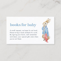 Peter Rabbit Books para la tarjeta de inserción pa