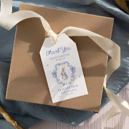 Peter Rabbit Boy Baby Shower Gracias etiqueta de r