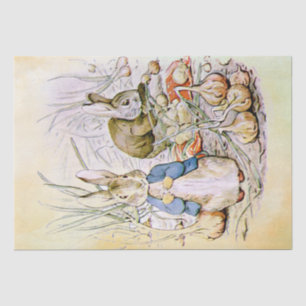Peter Rabbit (cebolla) Papel de tejidos