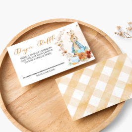 Peter Rabbit Fall Baby Boy - Tarjeta Diaper Raffle