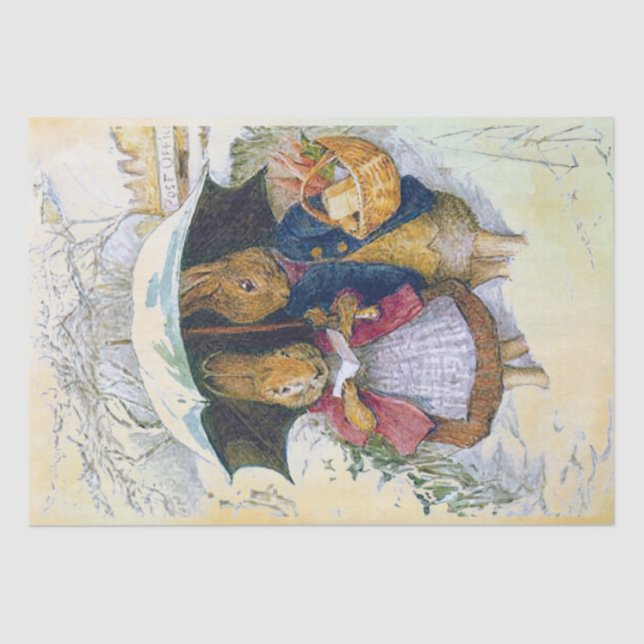 Peter Rabbit (paraguas) Papel de tejidos (Anverso)