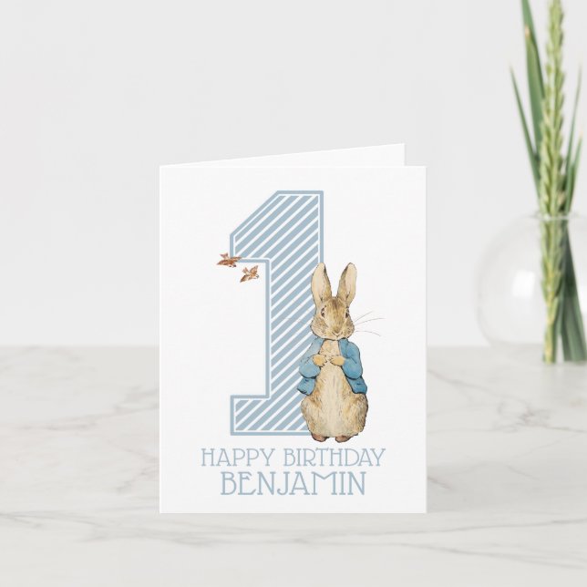 Peter Rabbit | Primera tarjeta de cumpleaños (Anverso)