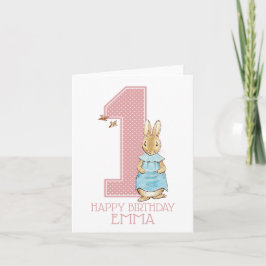 Peter Rabbit | Primera tarjeta de cumpleaños de la