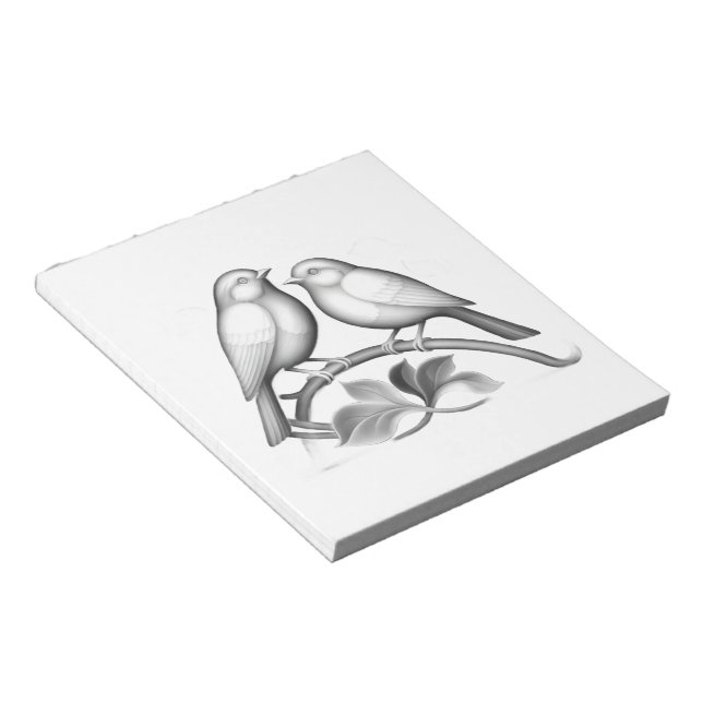 Petirrojos en cuaderno gris (Lado Derecho)