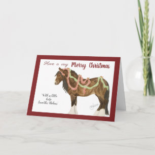 Petirrojos y caballo del navidad