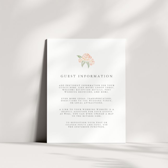 Petite Bouquet Boda Tarjeta de detalles de invitad (Subido por el creador)