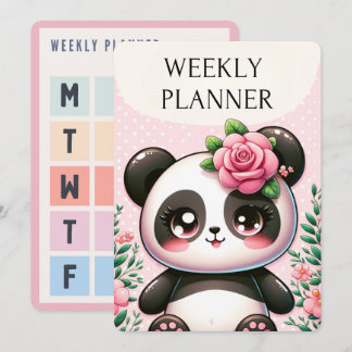 Petite Panda: Planificadora semanal de florecimien