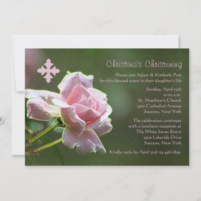 Petite Rosa Invitación (Anverso)