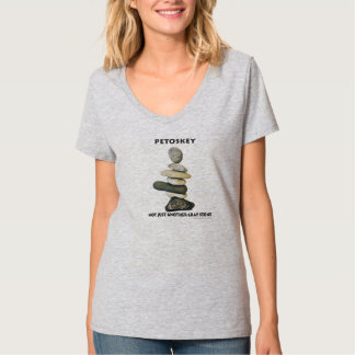 Petoskey - no apenas otra camiseta de piedra gris