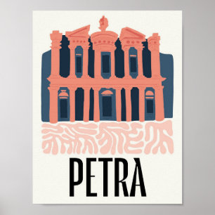 Petra Jordania abstracto viaje arte floral