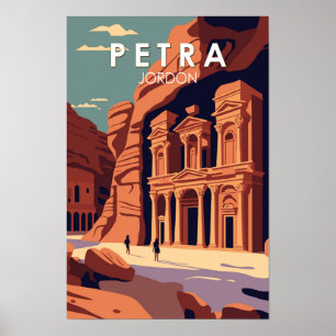 Petra Jordania Viajes Arte Vintage